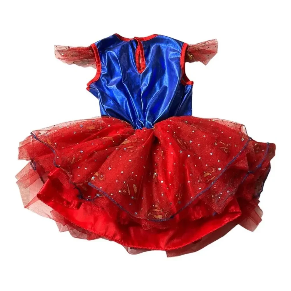 Rubie’s Supergirl Dress Costume Red Blue Size Small
